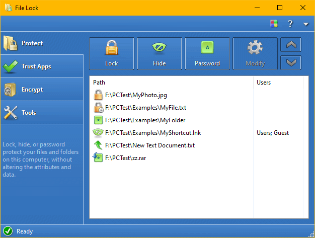 Screenshot for File Lock 7.0.1