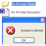 Lock file folder